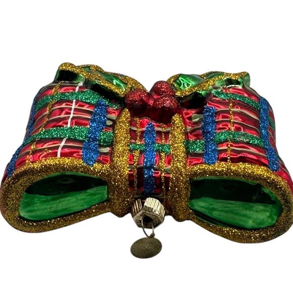 Celebrations by Christopher Radko Festive Bow Ornament Glass 2009 Christmas - Picture 3 of 10